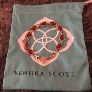 Kendra Scott Jane Bracelet in Dark Red